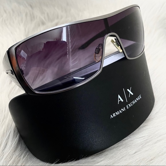 armani exchange shield sunglasses